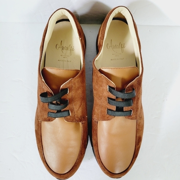 NEW Amalfi By Rangoni Firenze Brown Suede Sneakers Size 9.5 - Picture 4 of 8